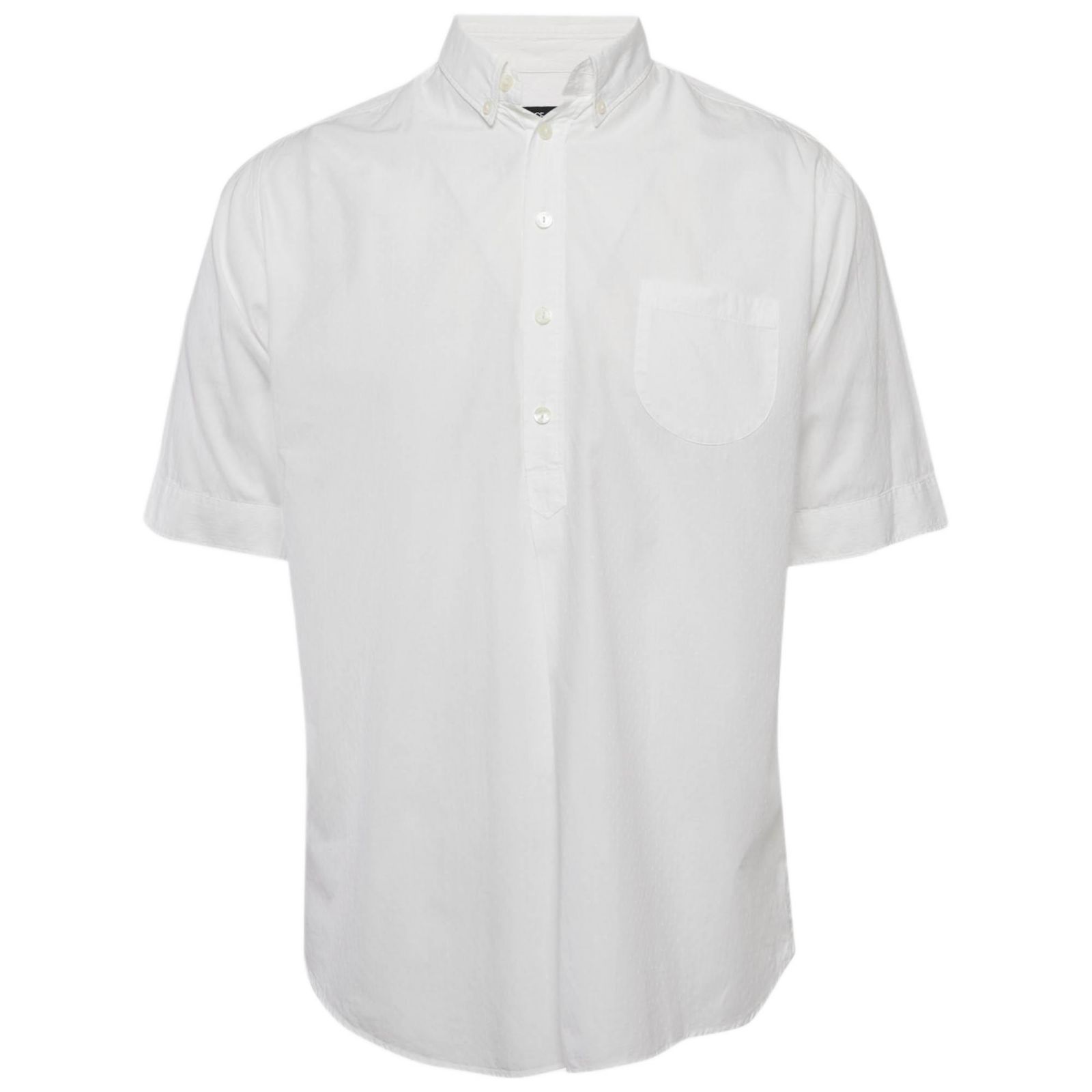 Pre-Owned Dolce & Gabbana Men's White Cotton Half Sleeve Shirt