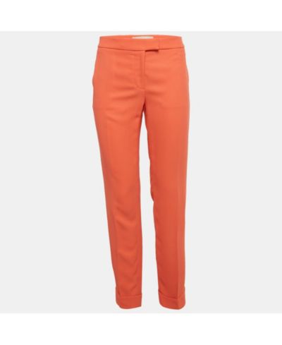 Pre-Owned Stella Mccartney Women's Pink Crepe Trousers
