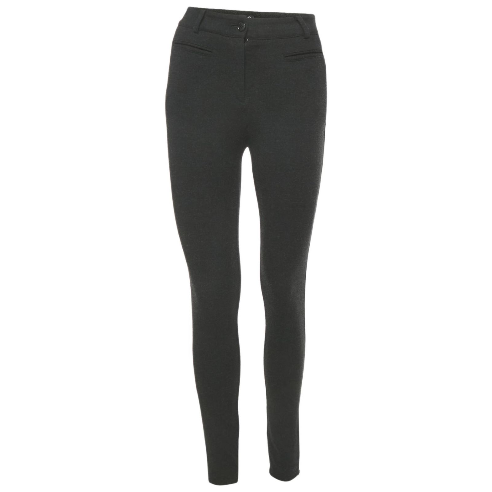Pre-Owned Dolce & Gabbana Женские брюки из вискозы Black Viscose Blend Stretch Slim Fit