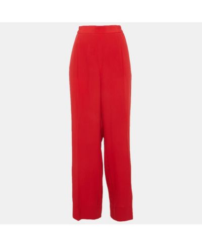Женские широкие брюки Stella Mccartney из красного шелка, б/у