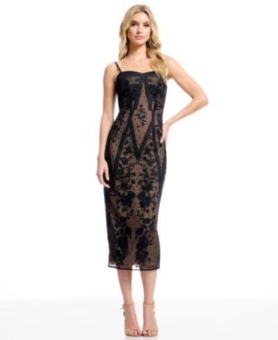 Dress the Population Women's Esme Sweetheart Neck Dress