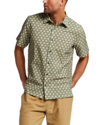 Мужская рубашка Vintage & Black с принтом, regular-fit