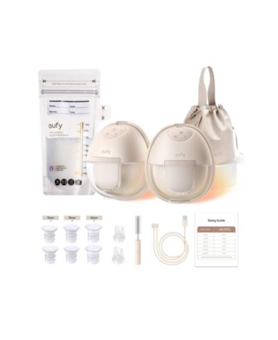 eufy Heated Wearable Breast Pump S1 with Milk Storage Bag (120 Pieces)