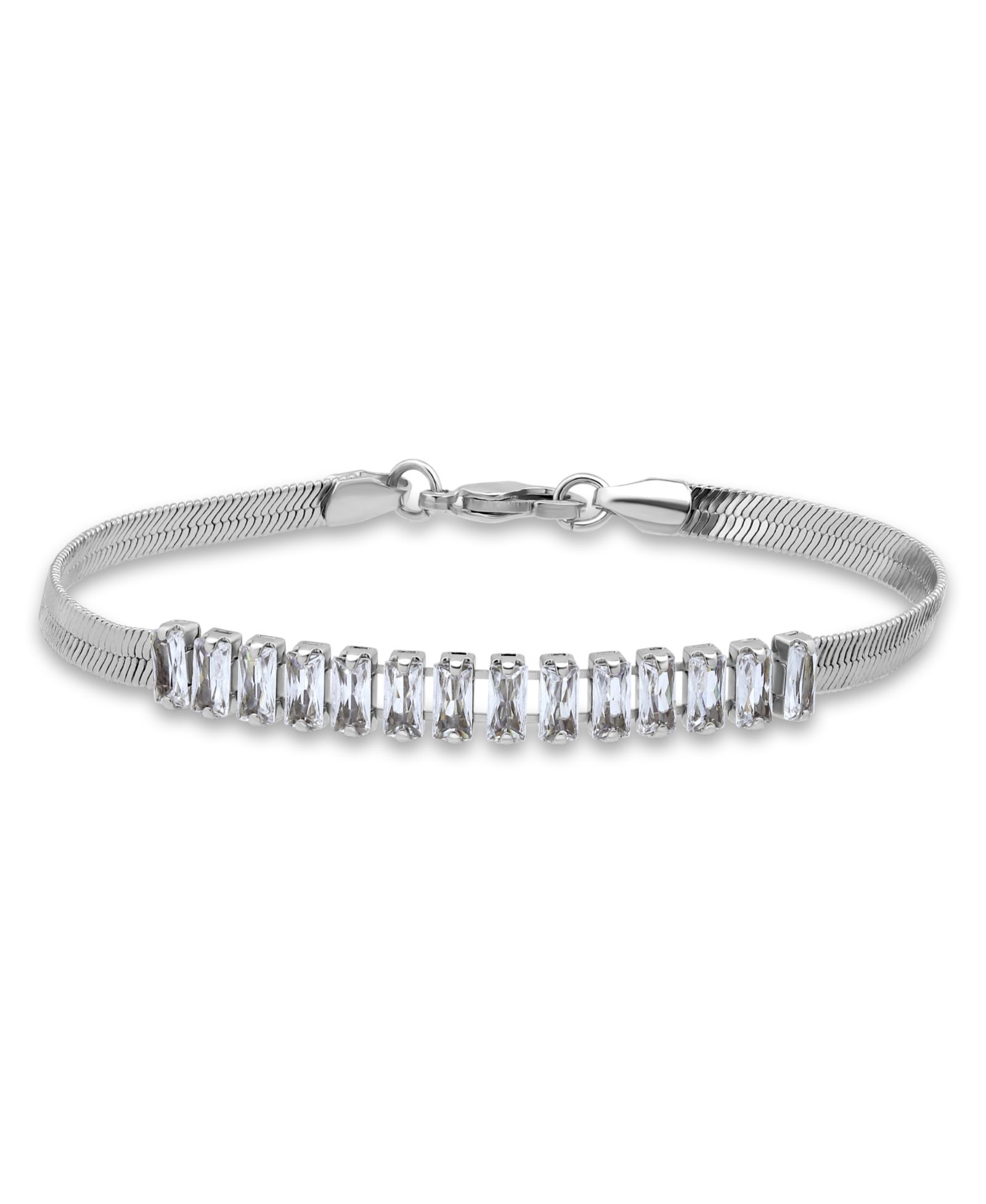 Браслет Macy's Herringbone Blue Cubic Zirconia