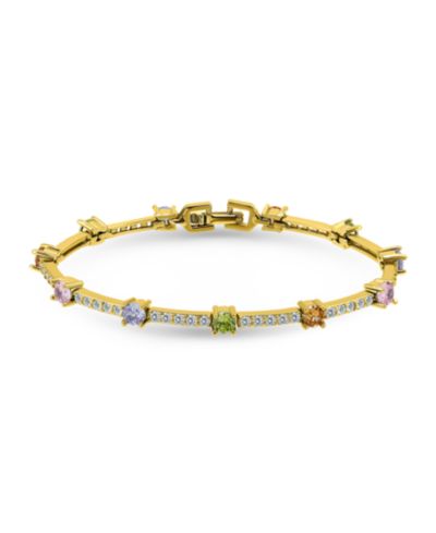 Браслет Macy's с круглыми камнями Cubic Zirconia Pave Link