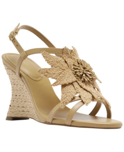 Arezzo Women's Cali Floral Wedge Sandals