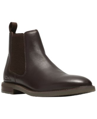 Clarks Men's Jaxen Easy Leather Slip-On Ankle Boots