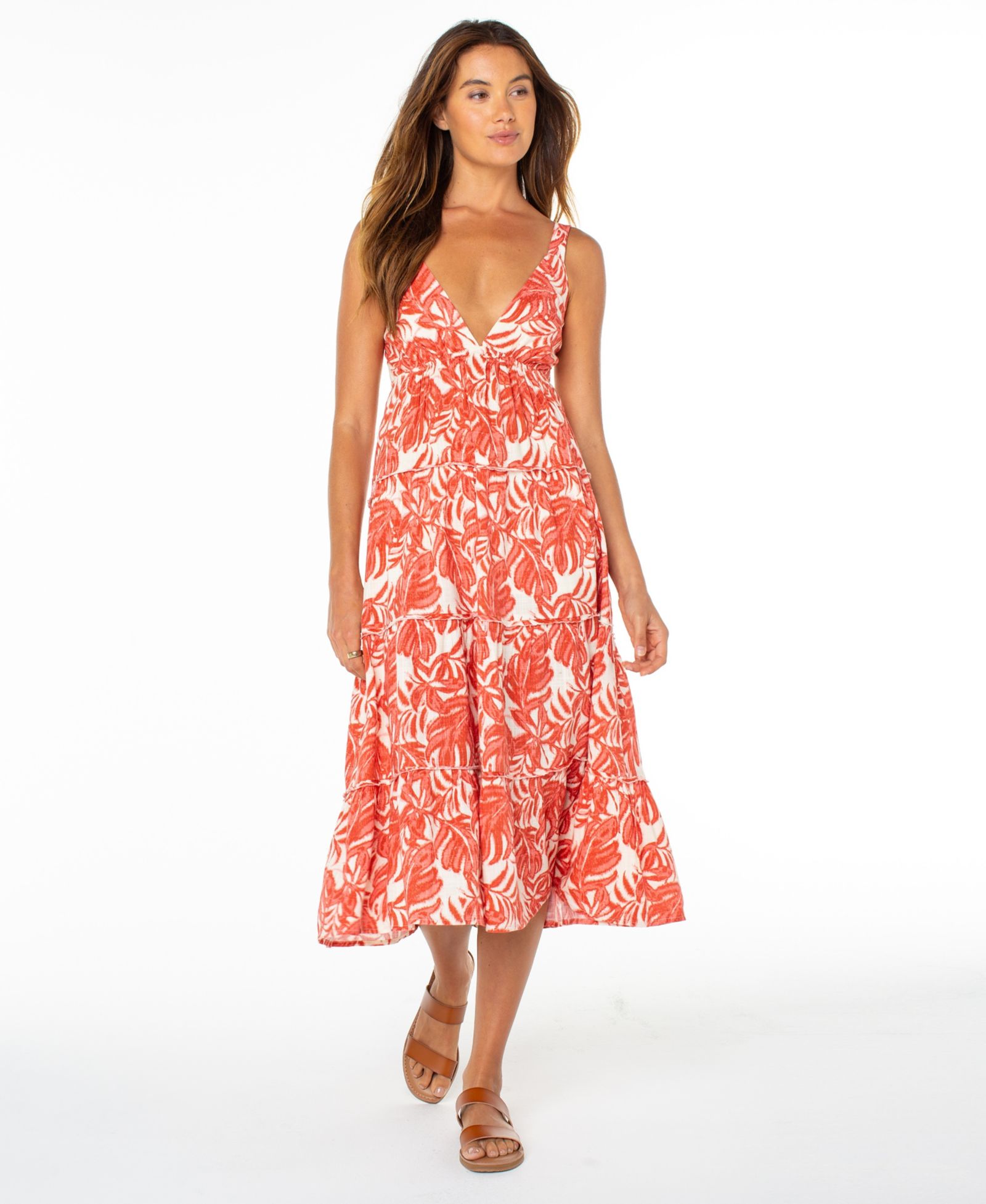 Roxy Women's Tula Sweetheart Neck Maxi Dress