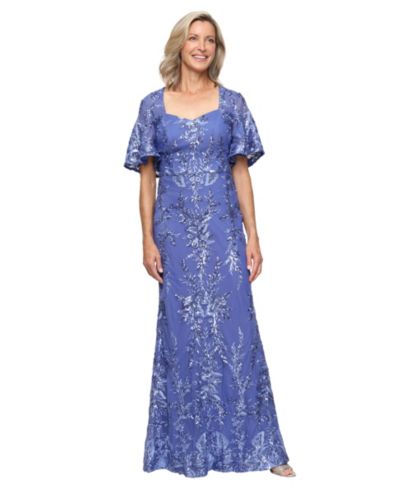 Alex Evenings Платье вечернее Ball Gown с вышивкой, Petite