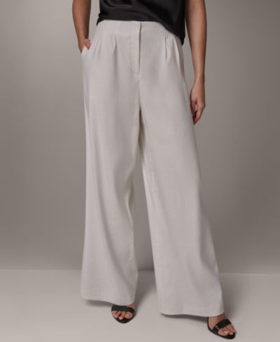 Женские брюки Donna Karan New York со складками и широкими штанинами