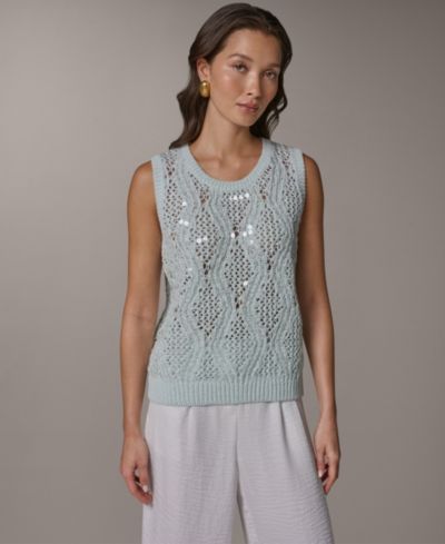Жилет-свитер Donna Karan New York Women's Crew Neck