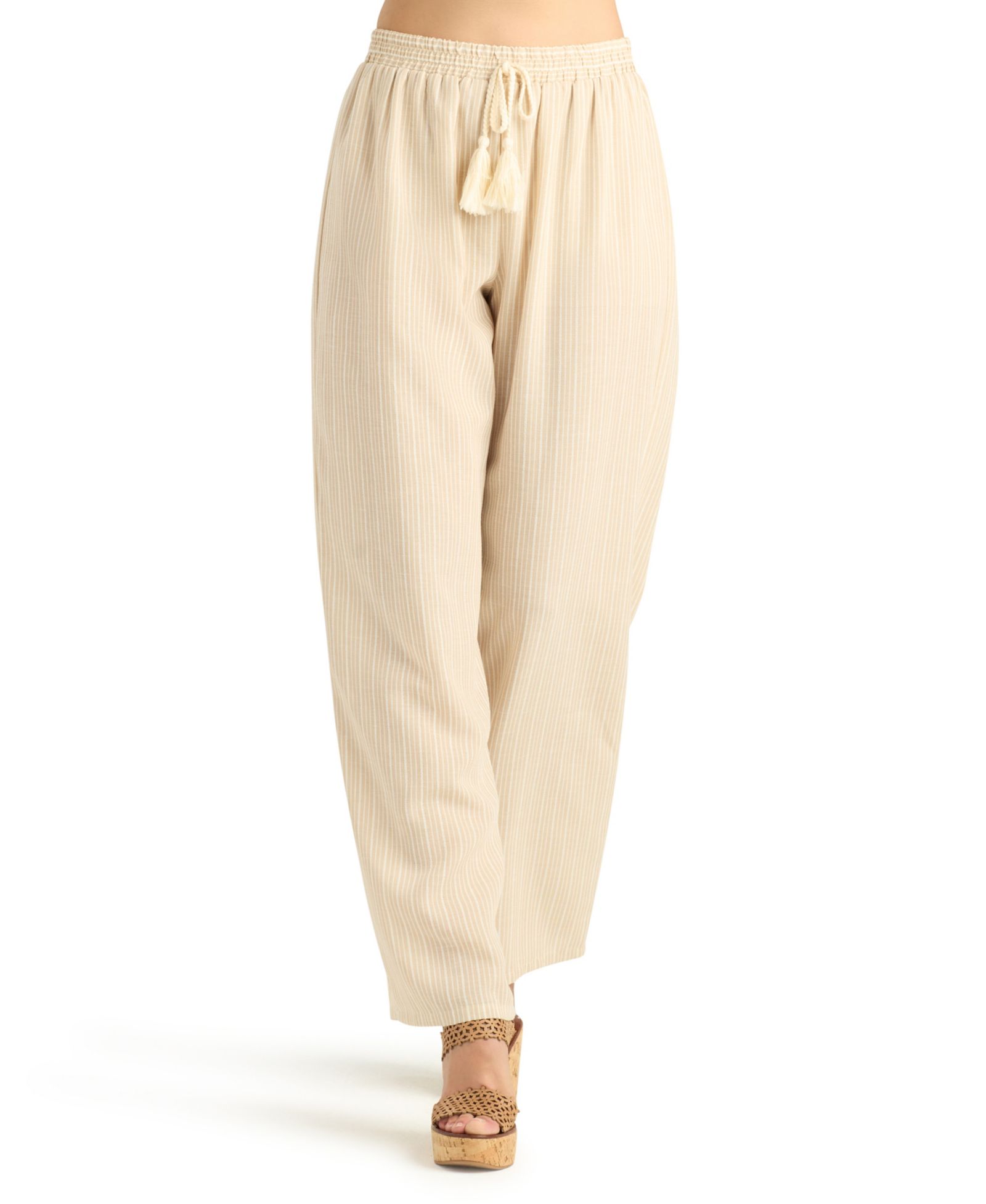 Женские широкие брюки BCX Wide-Leg Mid-Rise Pull-On