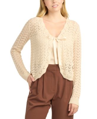 BCX Juniors' Tie-Front Bolero Sweater