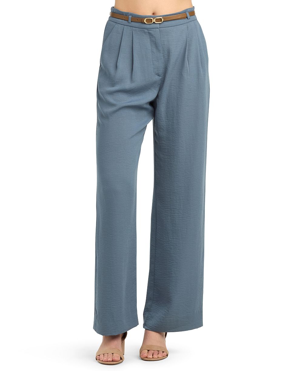 BCX Juniors' Pleated Wide-Leg Pants
