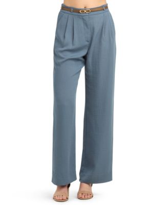 BCX Juniors' Pleated Wide-Leg Pants