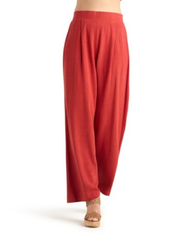 BCX Women's Mid-Rise Wide-Leg Pull-On Pants