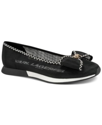 KARL LAGERFELD PARIS Women's Macklin Flat Ballet Sneakers