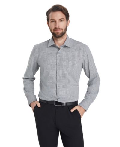 Мужская приталенная рубашка Alfani Geometric Print Slim-Fit, Macy's Exclusive