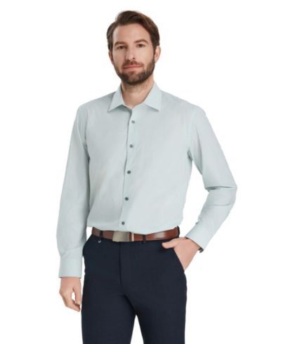 Alfani Мужской Geometric Pattern Spread Collar Dress Shirt