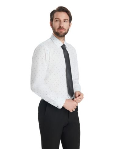 Мужская классическая рубашка Alfani Slim-Fit с геометрическим узором