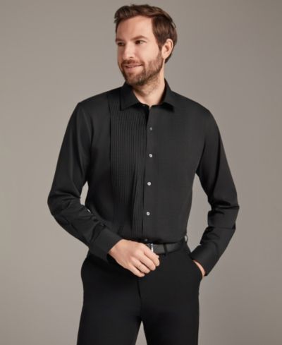 Мужская рубашка Alfani Men's Slim Fit Pleated