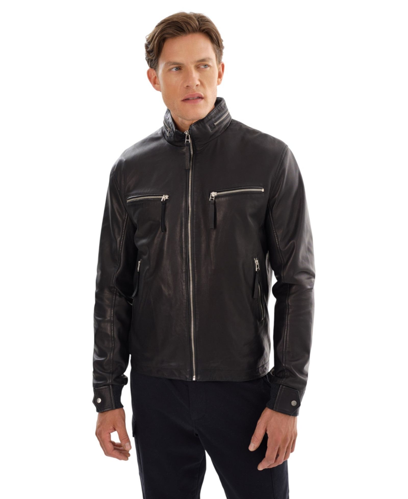 Мужская кожаная куртка-бомбер Regency Leathers CALTON