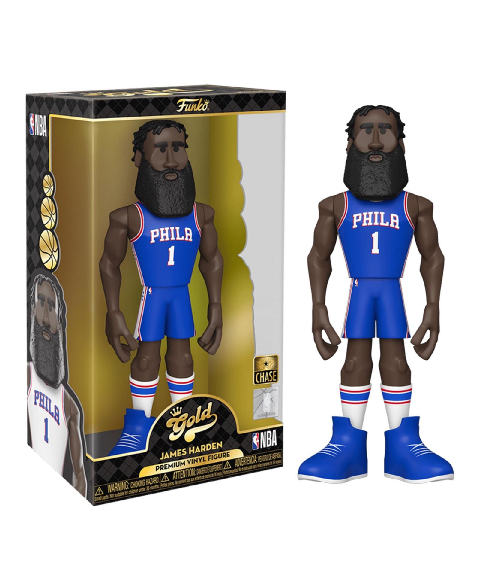 Funko фигурка James Harden Philadelphia 76ers NBA Gold 12 Inch