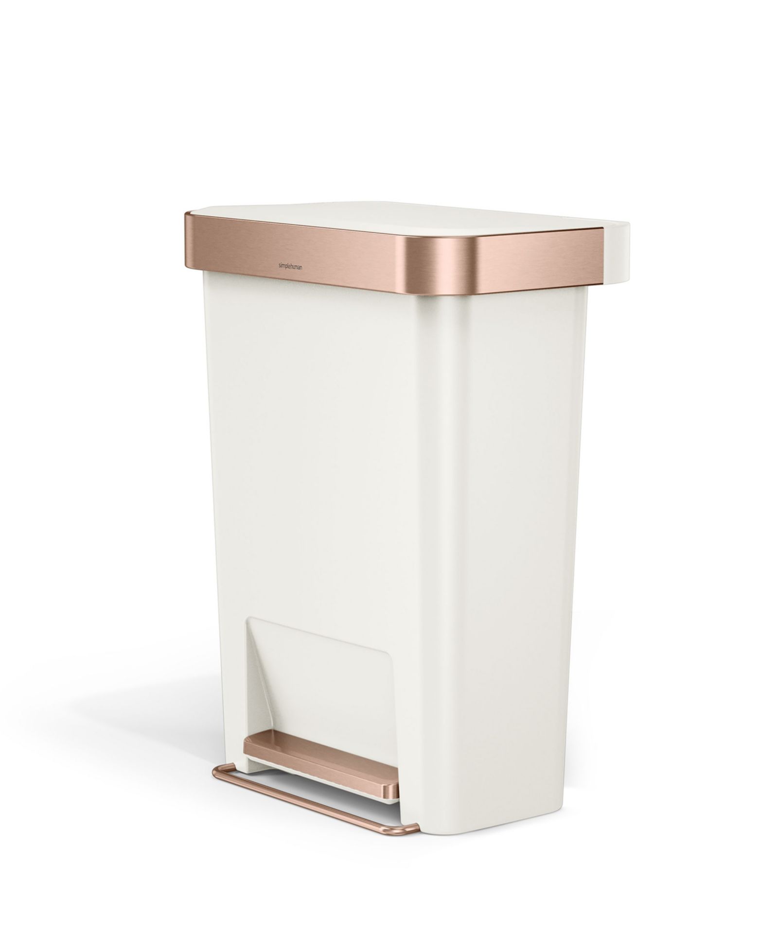 simplehuman Мусорное ведро прямоугольное Hybrid Step 45-Liter