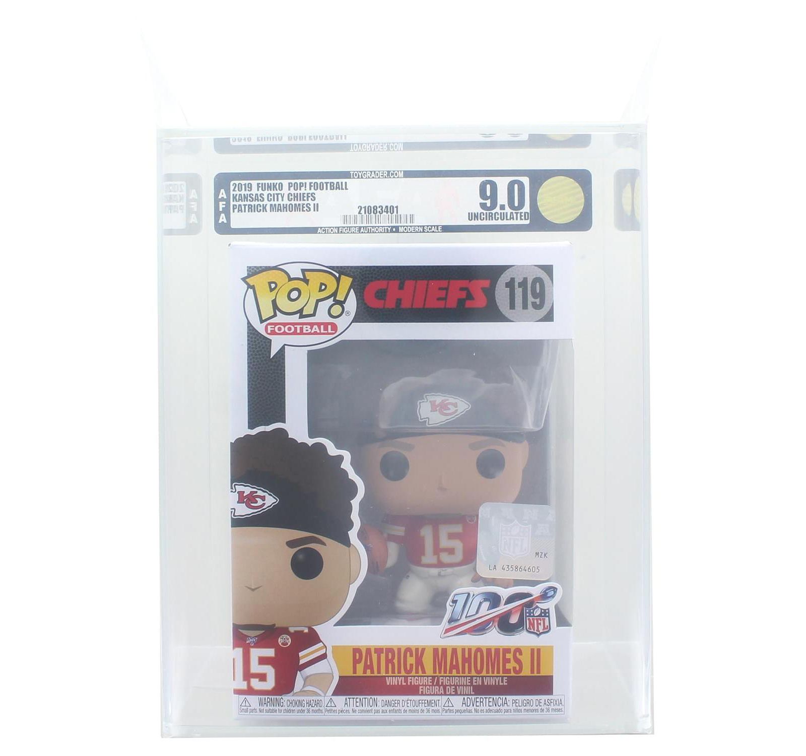 Фигурка Funko Kansas City Chiefs NFL POP Vinyl | Patrick Mahomes II | Rated AFA 9.0