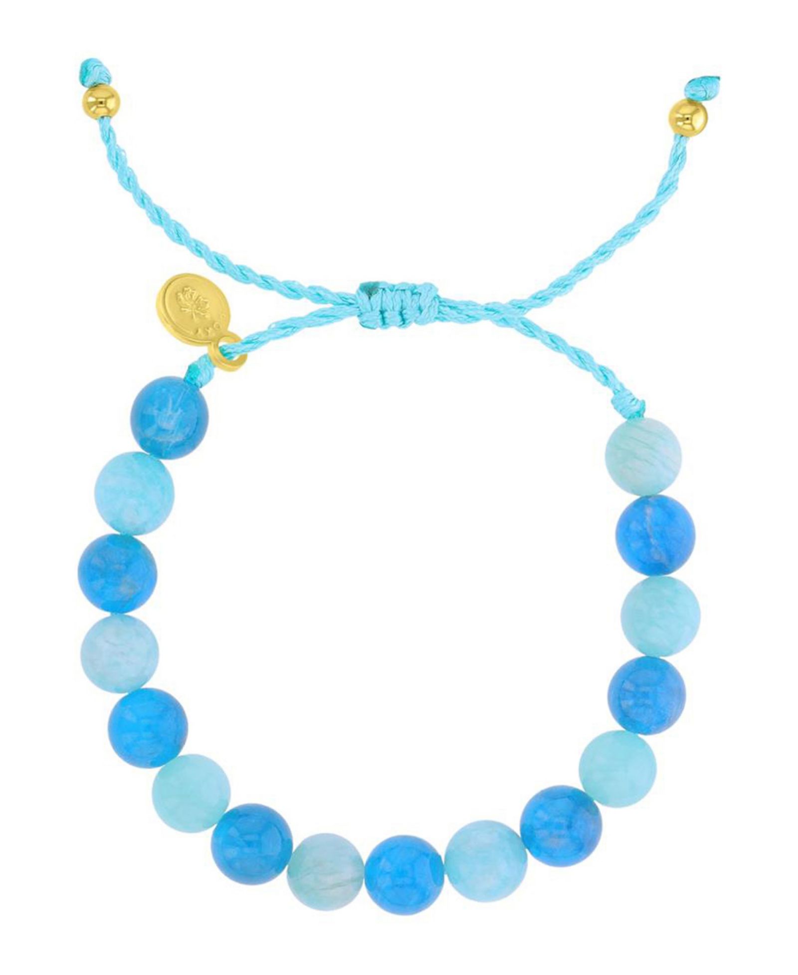 ROXY Brass Yellow Amazonite Beads Adjustable Bracelet