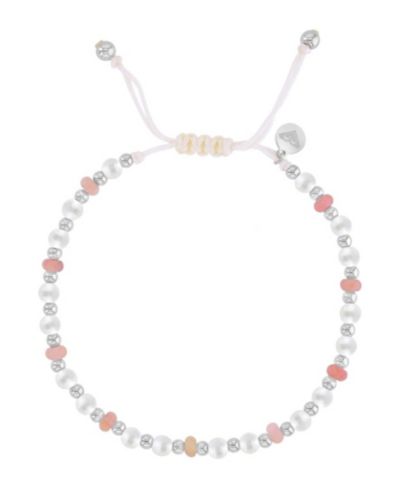 Roxy Водонепроницаемый браслет Platinum Rhodonite Pearl с регулировкой