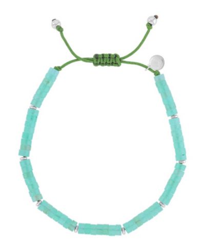 Регулируемый браслет Roxy Platinum Green Aventurine водонепроницаемый