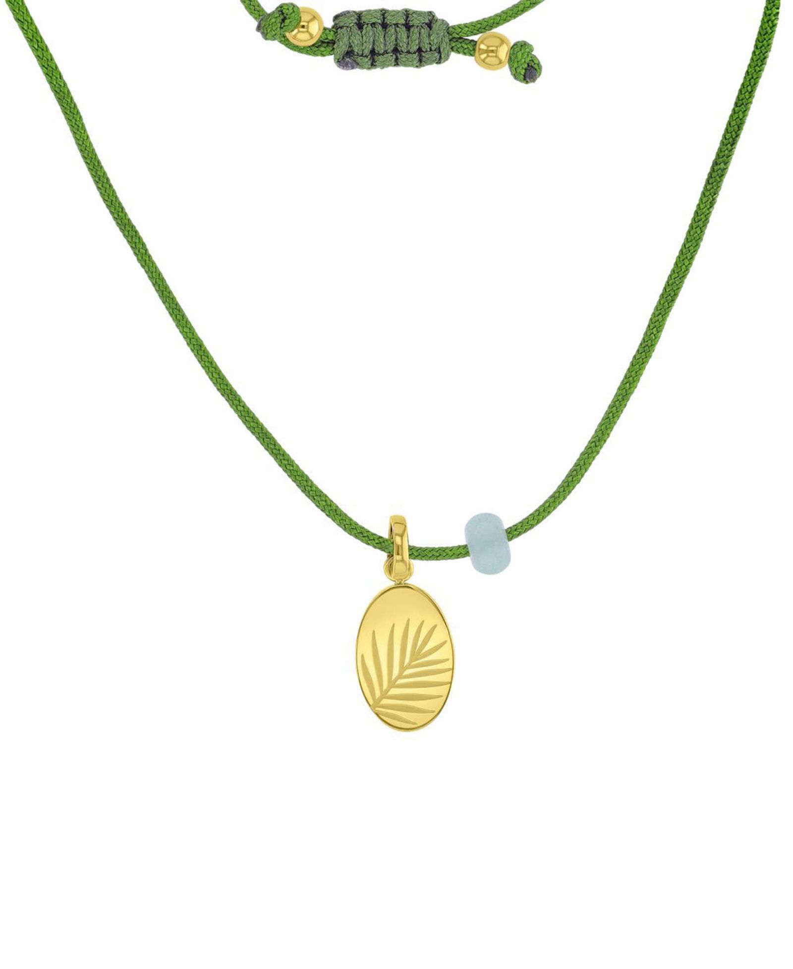 Ожерелье ROXY Waterproof Yellow Leaves Green Aventurine, регулируемое