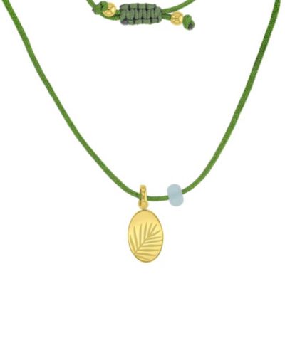 Ожерелье ROXY Waterproof Yellow Leaves Green Aventurine, регулируемое