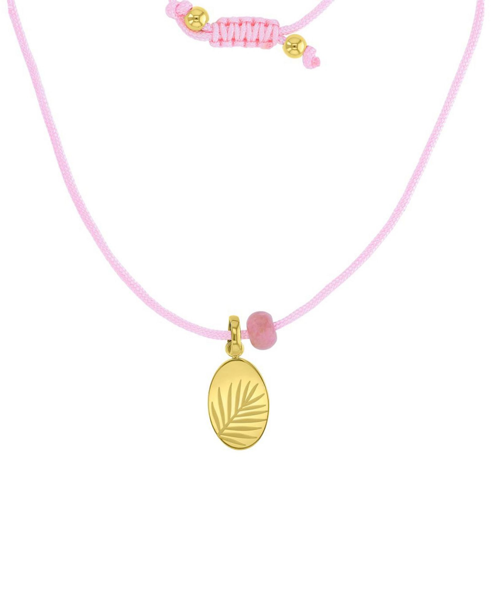 ROXY Waterproof Yellow Leaves Rhodonite Adjustable Necklace