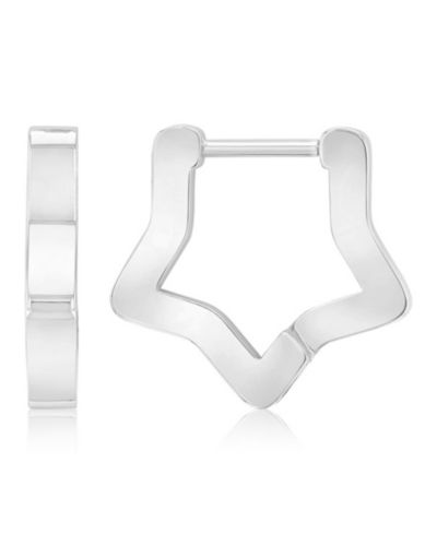 ROXY водонепроницаемые серьги-кольца Star Huggie, платина, 16mm