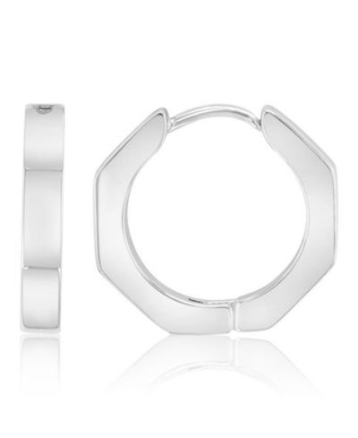 Серьги ROXY Waterproof Platinum 17mm Octagon Huggie