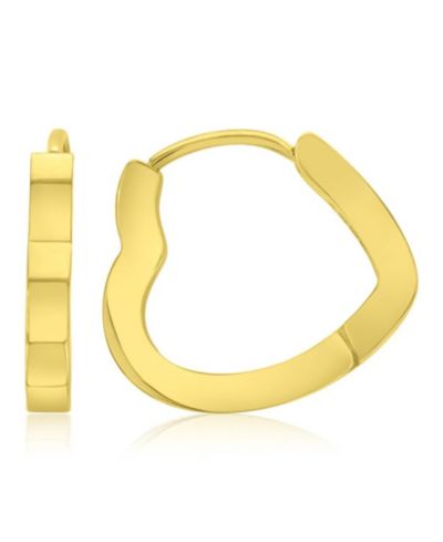 Серьги ROXY Waterproof Yellow 19mm Heart Huggie