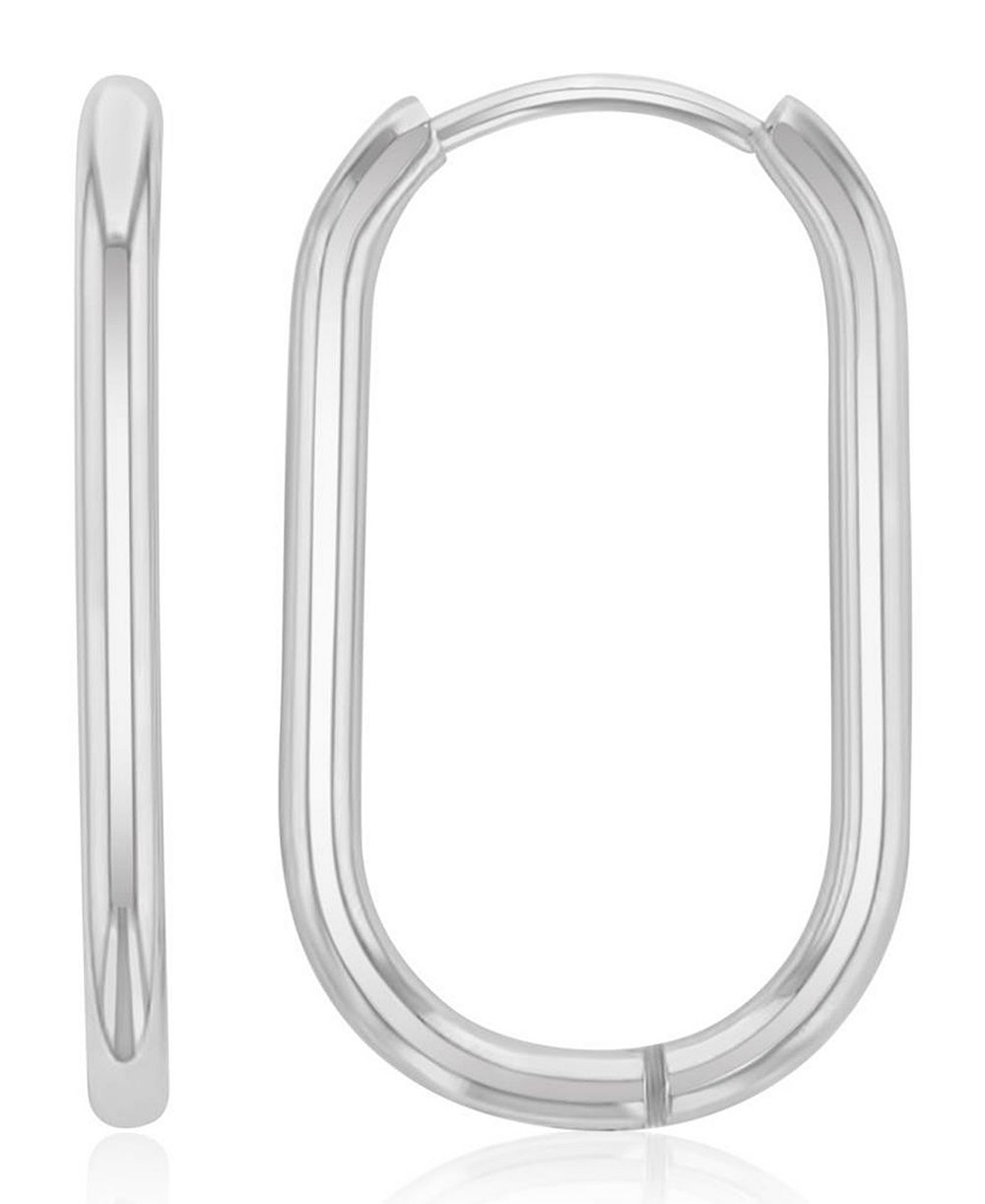 Серьги Roxy Waterproof Platinum 25mm Oval Hoop