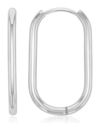 Серьги Roxy Waterproof Platinum 25mm Oval Hoop