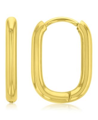 Серьги ROXY Waterproof Yellow 15mm Oval Huggie