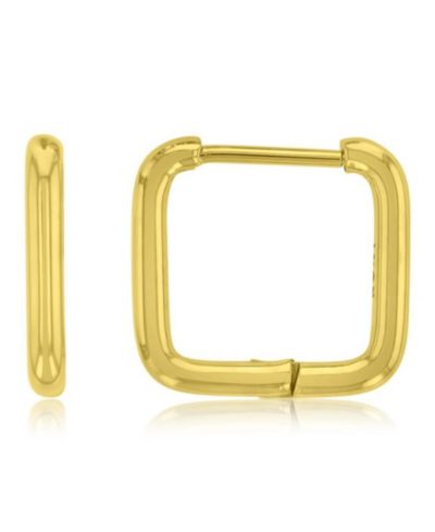 ROXY водонепроницаемые серьги-кольца Square Huggie, желтые, 14mm