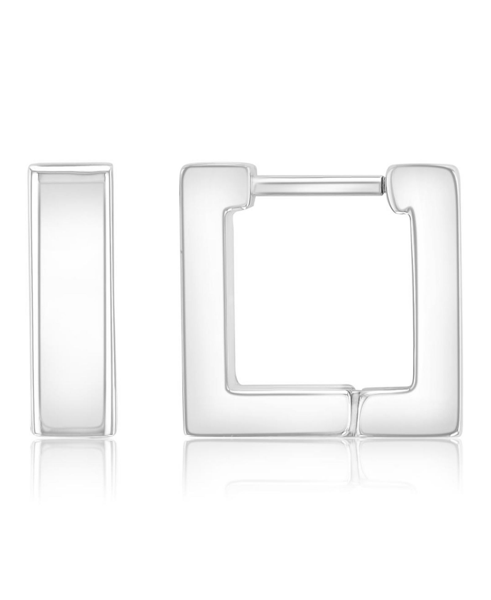 Серьги-кольца ROXY Square Silver Tone