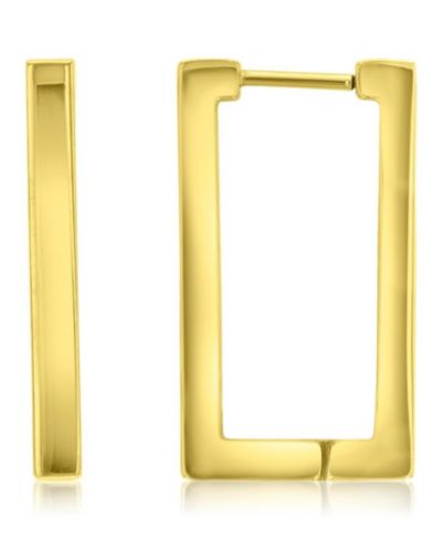 Серьги-кольца ROXY Yellow Waterproof Rectangle