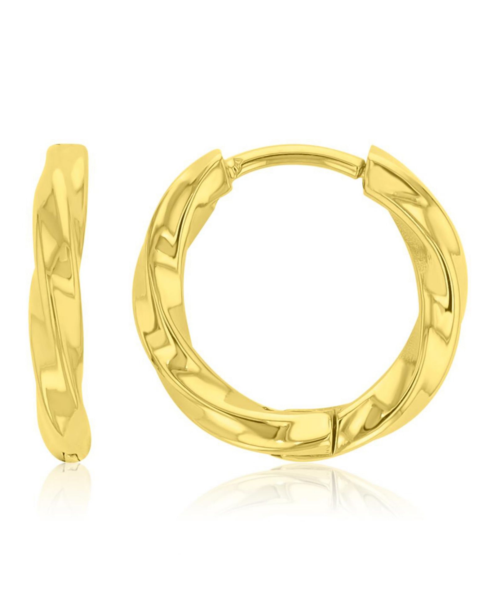 ROXY водонепроницаемые серьги-кольца Spiral Yellow