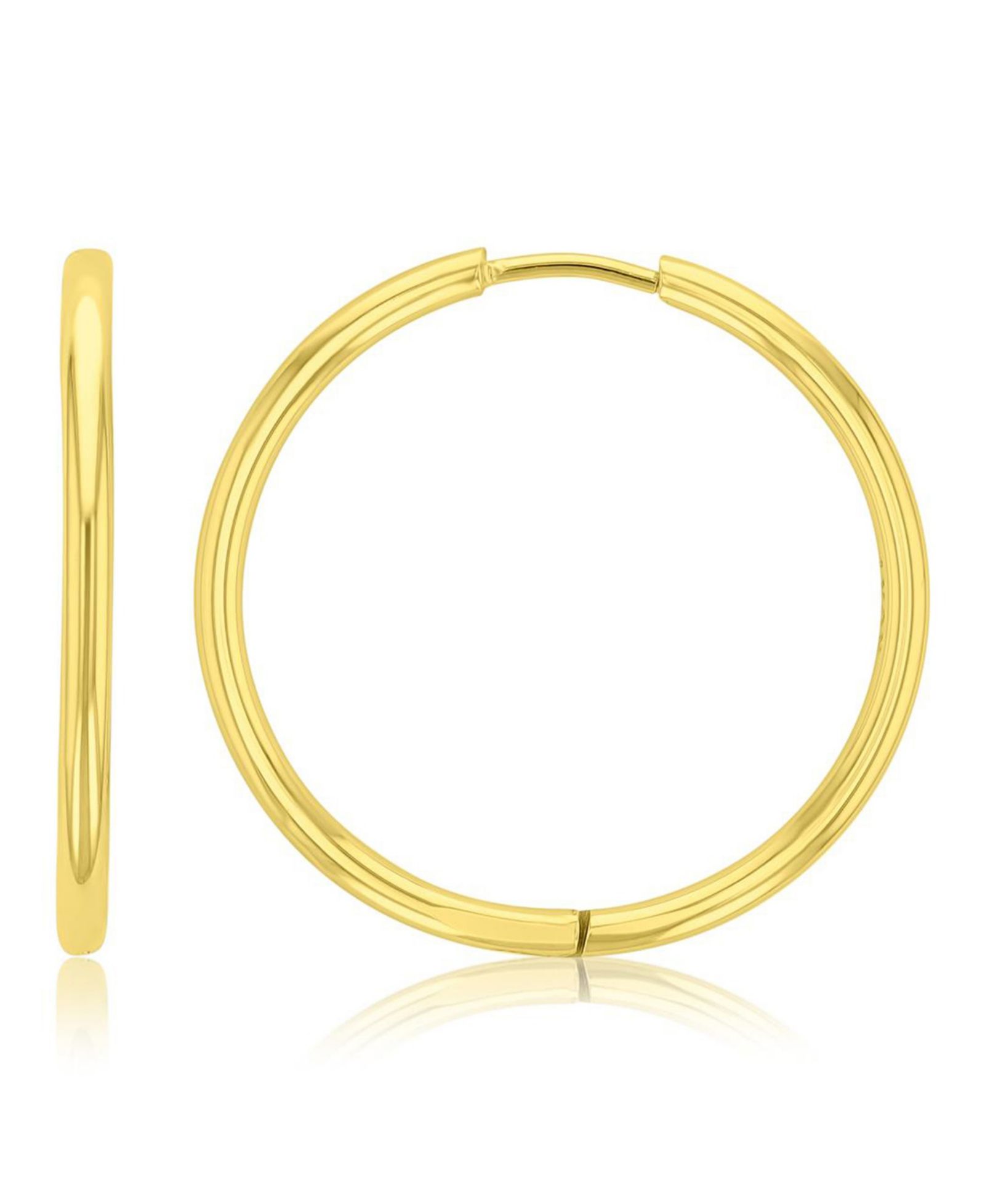 ROXY Waterproof Yellow 28mm Hoop Earrings