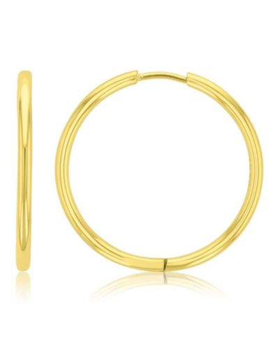 ROXY Waterproof Yellow 28mm Hoop Earrings