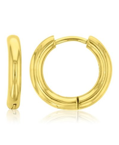 Серьги-кольца ROXY водонепроницаемые желтые 14mm
