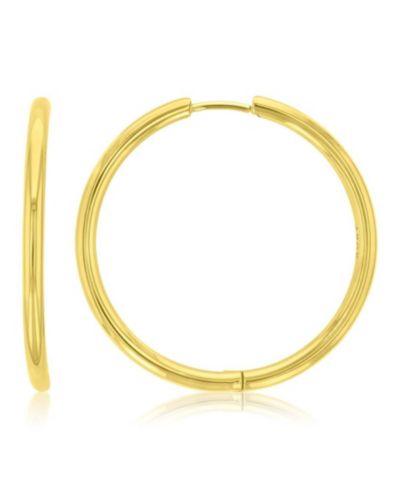 Серьги-кольца ROXY Waterproof Yellow 34mm