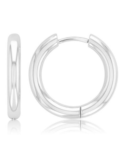 ROXY Waterproof Platinum 19mm Huggie Earrings